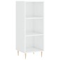 vidaXL Aparador madera de ingeniería blanco brillante 34,5x32,5x90 cm vidaXL Aparador madera de ingeniería blanco brillante 34,5x32,5x90 cm