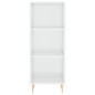 vidaXL Aparador madera de ingeniería blanco brillante 34,5x32,5x90 cm vidaXL Aparador madera de ingeniería blanco brillante 34,5x32,5x90 cm