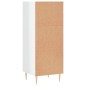 vidaXL Aparador madera de ingeniería blanco brillante 34,5x32,5x90 cm vidaXL Aparador madera de ingeniería blanco brillante 34,5x32,5x90 cm
