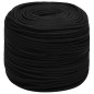 vidaXL Cuerda de trabajo poliéster negro 6 mm 25 m vidaXL Cuerda de trabajo poliéster negro 6 mm 25 m