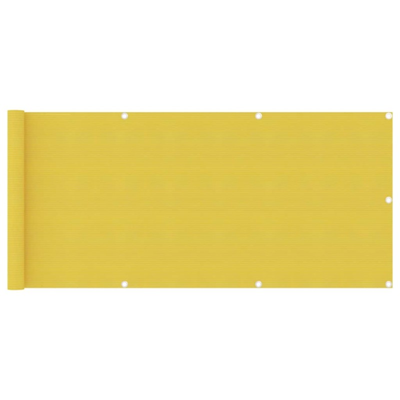 vidaXL Toldo para balcón HDPE amarillo 75x300 cm vidaXL Toldo para balcón HDPE amarillo 75x300 cm