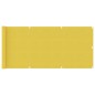 vidaXL Toldo para balcón HDPE amarillo 75x300 cm vidaXL Toldo para balcón HDPE amarillo 75x300 cm