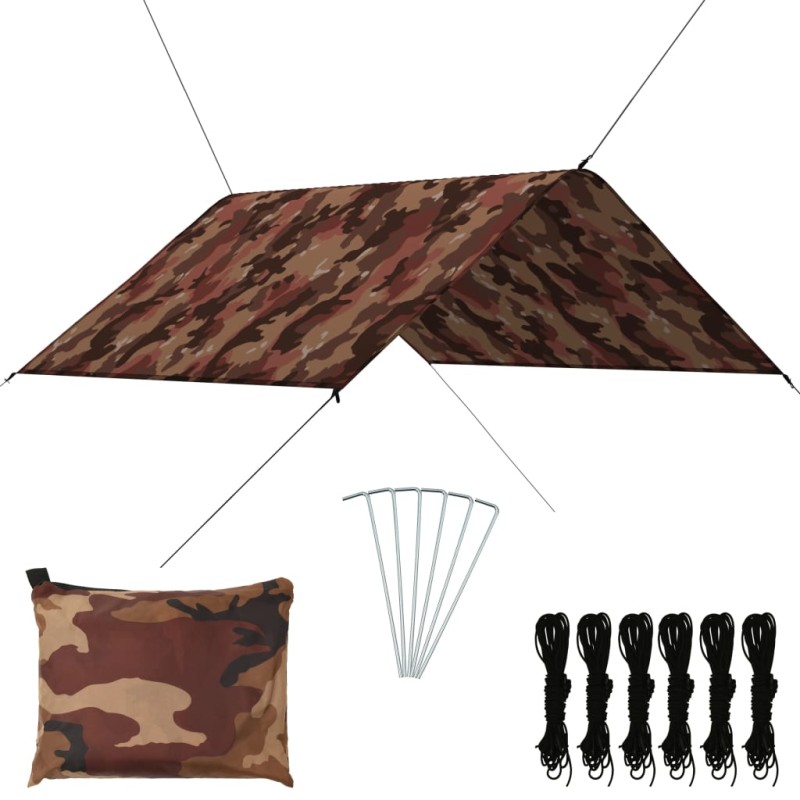 vidaXL Lona de exterior camuflaje 3x2,85 m vidaXL Lona de exterior camuflaje 3x2,85 m