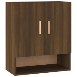 vidaXL Armario de pared madera contrachapada marrón roble 60x31x70 cm