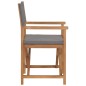 vidaXL Sillas de director plegables 2 unidades madera maciza teca gris vidaXL Sillas de director plegables 2 unidades madera maciza teca gris