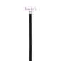 vidaXL Cuerda de trabajo poliéster negro 6 mm 25 m vidaXL Cuerda de trabajo poliéster negro 6 mm 25 m