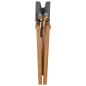 vidaXL Sillas de director plegables 2 unidades madera maciza teca gris vidaXL Sillas de director plegables 2 unidades madera maciza teca gris