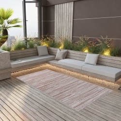 vidaXL Alfombra de exterior PP marrón 190x290 cm