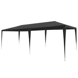 vidaXL Carpa para fiestas PE gris antracita 3x6 m
