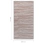 vidaXL Alfombra de exterior PP marrón 190x290 cm vidaXL Alfombra de exterior PP marrón 190x290 cm