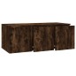 vidaXL Mueble para TV madera contrachapada roble ahumado 80x34x30 cm vidaXL Mueble para TV madera contrachapada roble ahumado 80x34x30 cm