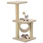 vidaXL Rascador para gatos con poste rascador de sisal 65 cm beige vidaXL Rascador para gatos con poste rascador de sisal 65 cm beige