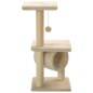 vidaXL Rascador para gatos con poste rascador de sisal 65 cm beige vidaXL Rascador para gatos con poste rascador de sisal 65 cm beige