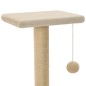 vidaXL Rascador para gatos con poste rascador de sisal 65 cm beige vidaXL Rascador para gatos con poste rascador de sisal 65 cm beige