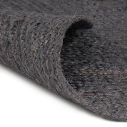  vidaXL Alfombra de yute tejida a mano redonda gris 150 cm