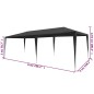 vidaXL Carpa para fiestas PE gris antracita 3x6 m vidaXL Carpa para fiestas PE gris antracita 3x6 m