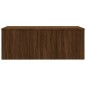 vidaXL Mueble TV madera contrachapada color marrón roble 80x34x30 cm