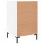 vidaXL Mesita de noche madera de ingeniería blanco 40x40x66 cm vidaXL Mesita de noche madera de ingeniería blanco 40x40x66 cm