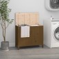 vidaXL Baúl para colada madera maciza pino marrón miel 88,5x44x76 cm vidaXL Baúl para colada madera maciza pino marrón miel 88,5x44x76 cm