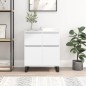 vidaXL Aparador de madera contrachapada blanco 60x35x70 cm