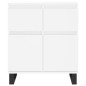 vidaXL Aparador de madera contrachapada blanco 60x35x70 cm