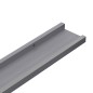vidaXL Estantes de pared 2 unidades gris 100x9x3 cm vidaXL Estantes de pared 2 unidades gris 100x9x3 cm