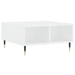 vidaXL Mesa de centro madera de ingeniería blanco 60x60x30 cm