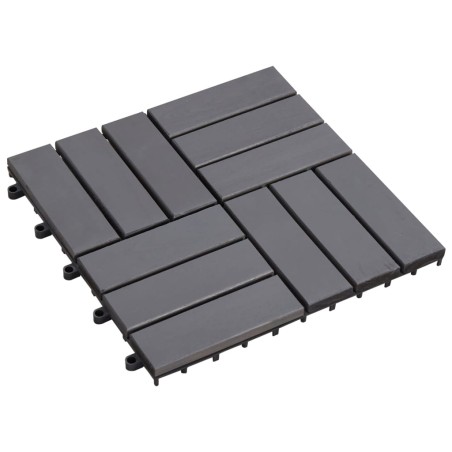 vidaXL Baldosas de terraza 10 uds madera acacia gris lavado 30x30 cm