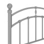 vidaXL Estructura de cama de metal gris 90x200 cm