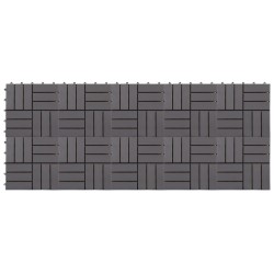 vidaXL Baldosas de terraza 10 uds madera acacia gris lavado 30x30 cm