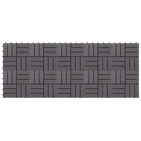 vidaXL Baldosas de terraza 10 uds madera acacia gris lavado 30x30 cm