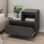 vidaXL Mesitas de noche 2 uds madera maciza de pino gris 60x34x51 cm vidaXL Mesitas de noche 2 uds madera maciza de pino gris 60x34x51 cm