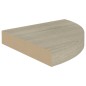 vidaXL Estantes flotantes de esquina 2 uds MDF roble 25x25x3,8 cm vidaXL Estantes flotantes de esquina 2 uds MDF roble 25x25x3,8 cm
