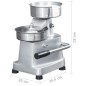 vidaXL Prensa de hamburguesas y 500 papeles para separar aluminio 13cm vidaXL Prensa de hamburguesas y 500 papeles para separar aluminio 13cm