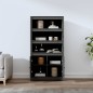 vidaXL Aparador alto madera maciza de pino gris 80x35x154 cm vidaXL Aparador alto madera maciza de pino gris 80x35x154 cm