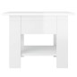 vidaXL Mesa de centro madera de ingeniería brillo blanco 55x55x42 cm vidaXL Mesa de centro madera de ingeniería brillo blanco 55x55x42 cm