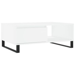 vidaXL Mesa de centro madera de ingeniería blanco 90x60x35 cm