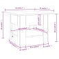 vidaXL Mesa de centro madera de ingeniería brillo blanco 55x55x42 cm vidaXL Mesa de centro madera de ingeniería brillo blanco 55x55x42 cm