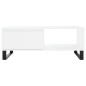 vidaXL Mesa de centro madera de ingeniería blanco 90x60x35 cm vidaXL Mesa de centro madera de ingeniería blanco 90x60x35 cm