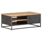 vidaXL Mesa de centro de madera maciza de acacia 90x50x35 cm vidaXL Mesa de centro de madera maciza de acacia 90x50x35 cm