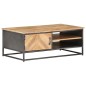 vidaXL Mesa de centro de madera maciza de acacia 90x50x35 cm vidaXL Mesa de centro de madera maciza de acacia 90x50x35 cm