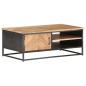 vidaXL Mesa de centro de madera maciza de acacia 90x50x35 cm vidaXL Mesa de centro de madera maciza de acacia 90x50x35 cm