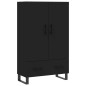 vidaXL Aparador alto madera de ingeniería negro 69,5x31x115 cm vidaXL Aparador alto madera de ingeniería negro 69,5x31x115 cm
