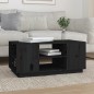 vidaXL Mesa de centro de madera maciza de pino negro 90x49x40,5 cm vidaXL Mesa de centro de madera maciza de pino negro 90x49x40,5 cm