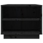 vidaXL Mesa de centro de madera maciza de pino negro 90x49x40,5 cm vidaXL Mesa de centro de madera maciza de pino negro 90x49x40,5 cm