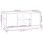 vidaXL Mesa de centro de madera maciza de pino negro 90x49x40,5 cm vidaXL Mesa de centro de madera maciza de pino negro 90x49x40,5 cm