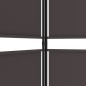 vidaXL Biombo divisor de 5 paneles de tela marrón 250x200 cm vidaXL Biombo divisor de 5 paneles de tela marrón 250x200 cm