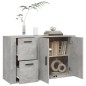 vidaXL Aparador de madera contrachapada gris hormigón 100x33x59,5 cm vidaXL Aparador de madera contrachapada gris hormigón 100x33x59,5 cm