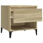vidaXL Mesa auxiliar madera contrachapada roble Sonoma 50x46x50 cm