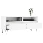 vidaXL Mueble para TV madera contrachapada blanco 100x34,5x44,5 cm